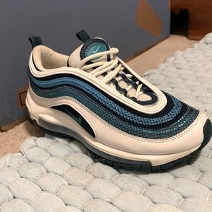 These are my sons shoes and they are to tiny for him and they are slightly wore